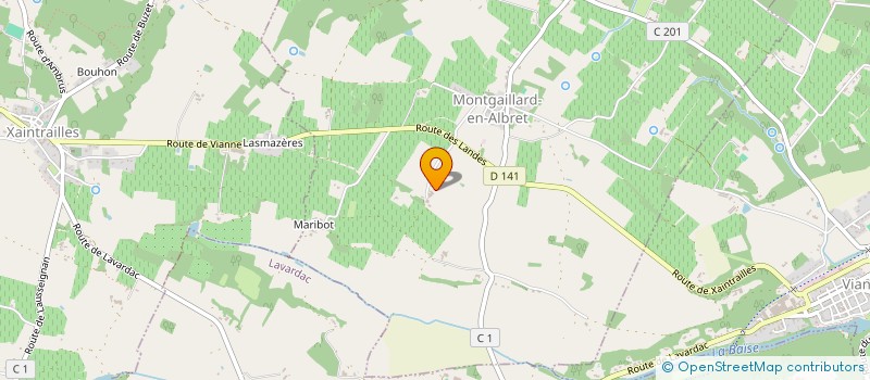 localisation de l'entreprise SCI JEAN PIERRE CAILLAU INVESTISSEMENT  MONTGAILLARD-EN-ALBRET