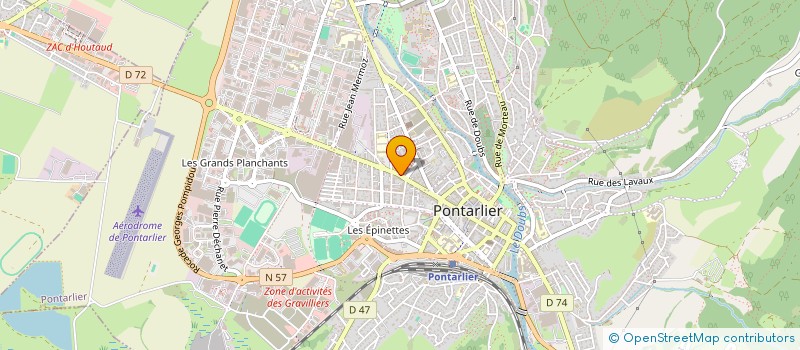 localisation de l'entreprise SCI JEAN-PIERRE ET MICHELE PRISSETTE  PONTARLIER