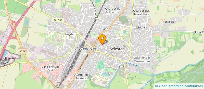 localisation de l'entreprise SCI JEAN PIGNON  SELESTAT