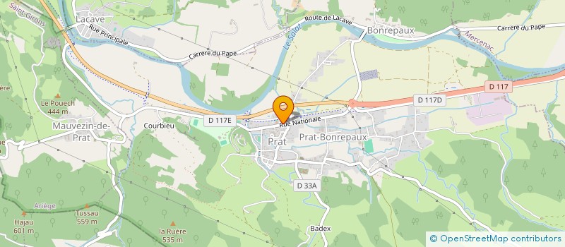 localisation de l'entreprise SCI JEAN-RIS à PRAT-BONREPAUX