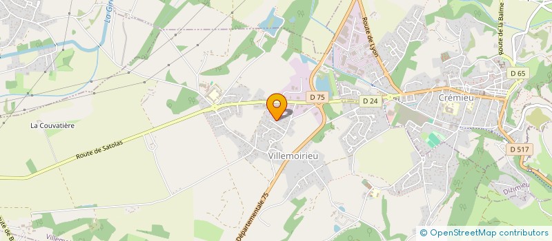 localisation de l'entreprise SCI JEAN ROLAND PERICAUD  VILLEMOIRIEU