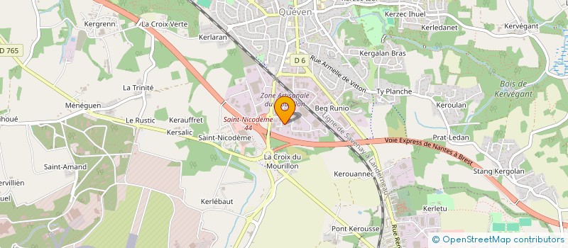 localisation de l'entreprise SCI JEAN ROSTAND  QUEVEN