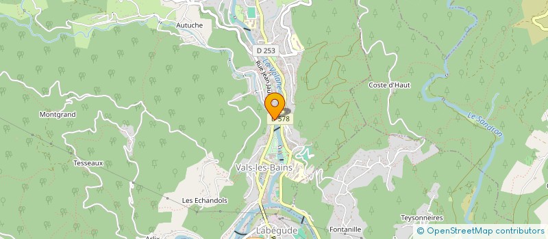 localisation de l'entreprise SCI JEAN SEGUY ET CIE  VALS-LES-BAINS