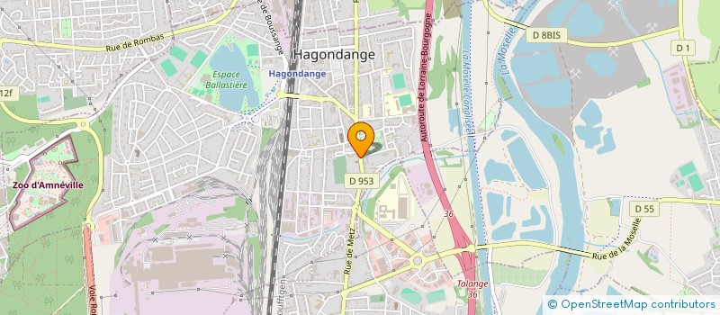 localisation de l'entreprise SCI JEAN XXIII à HAGONDANGE