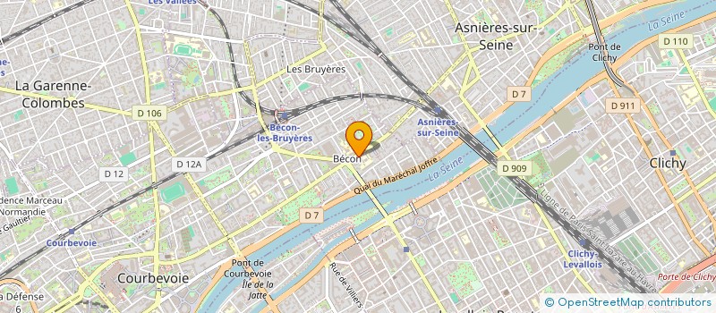 localisation de l'entreprise SCI JEAN XXIII MONTALEMBERT à COURBEVOIE