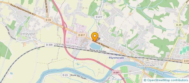 localisation de l'entreprise SCI JEANALAIN  PEYREHORADE