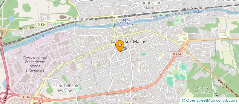 localisation de l'entreprise SCI JEANART  LAGNY-SUR-MARNE