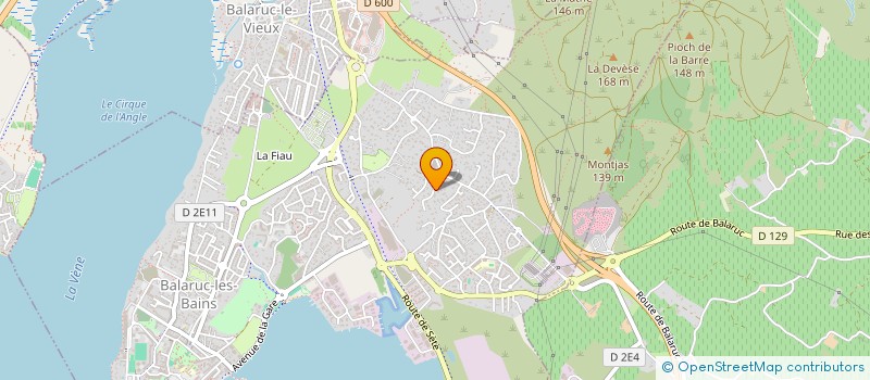 localisation de l'entreprise SCI JEANBRI  BALARUC-LES-BAINS