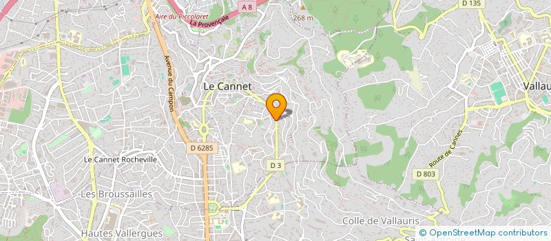 localisation de l'entreprise SCI JEANCO à LE CANNET