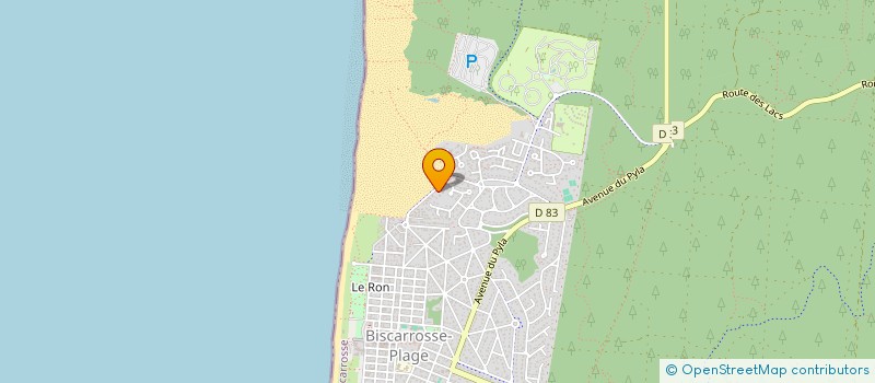 localisation de l'entreprise SCI JEANDARBORDE  BISCARROSSE