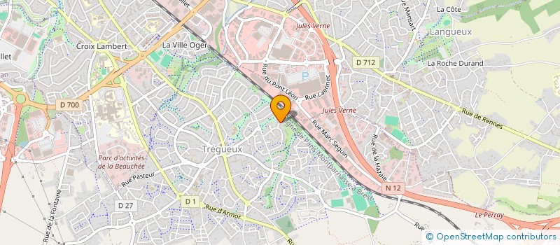 localisation de l'entreprise SCI JEANEST  TREGUEUX