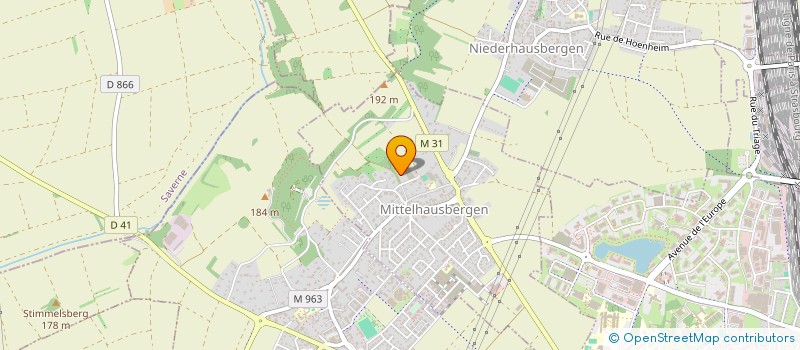 localisation de l'entreprise SCI JEANETI  MITTELHAUSBERGEN