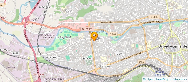 localisation de l'entreprise SCI JEANFRED  BRIVE-LA-GAILLARDE