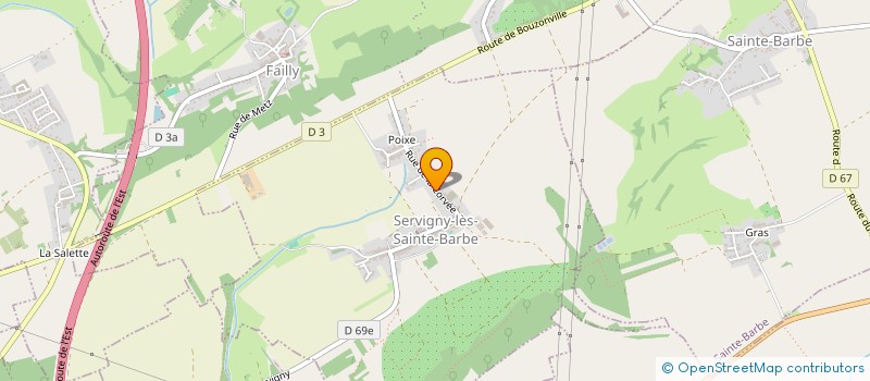 localisation de l'entreprise SCI JEANGREG  SERVIGNY-LES-SAINTE-BARBE