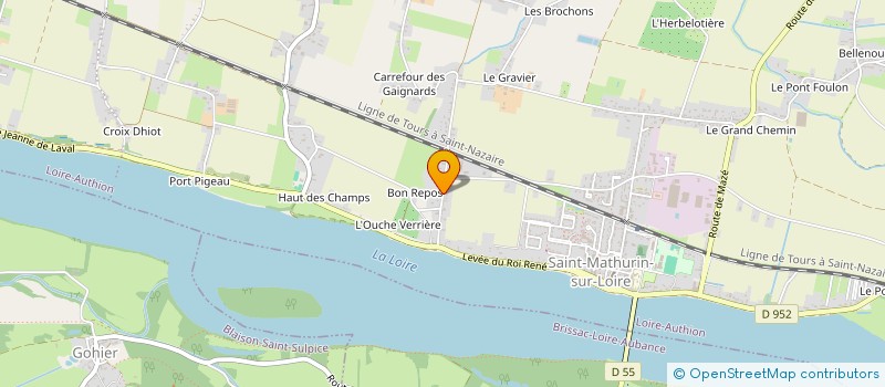 localisation de l'entreprise SCI JEANGUI  LOIRE-AUTHION