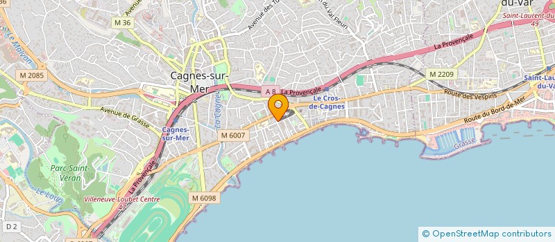 localisation de l'entreprise SCI - JEANIMARO à CAGNES-SUR-MER