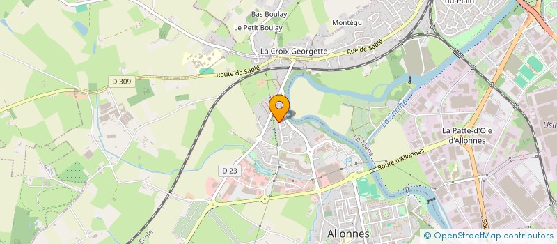 localisation de l'entreprise SCI JEANIX  ALLONNES