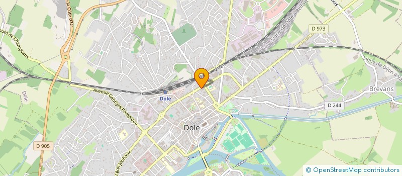 localisation de l'entreprise SCI JEANJAMES à DOLE