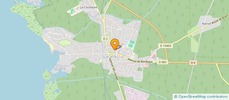 localisation de l'entreprise SCI JEANJEAN INVEST  LACANAU