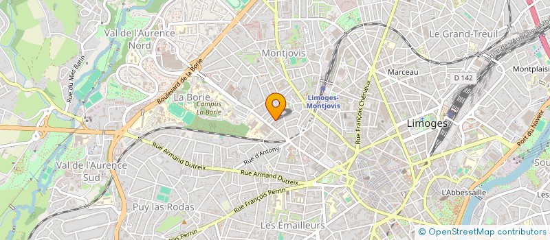 localisation de l'entreprise SCI JEANJUET à LIMOGES