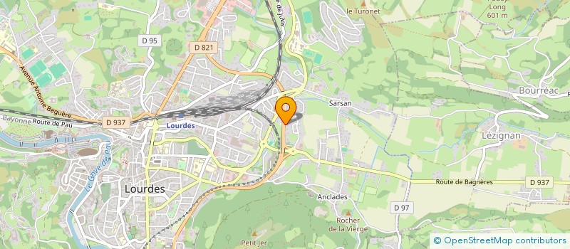 localisation de l'entreprise SCI JEANLAETY  LOURDES