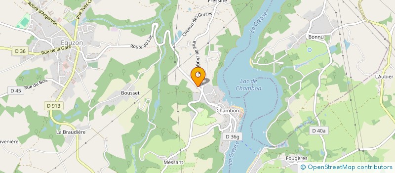 localisation de l'entreprise SCI JEANMARIE à EGUZON-CHANTOME