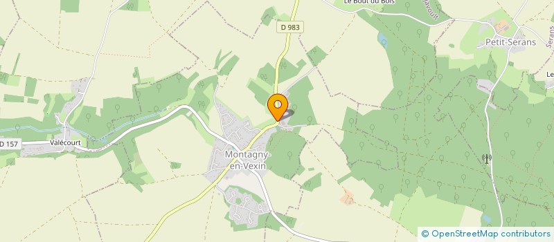 localisation de l'entreprise SCI JEANMARLAU PERE ET FILLE  MONTAGNY-EN-VEXIN