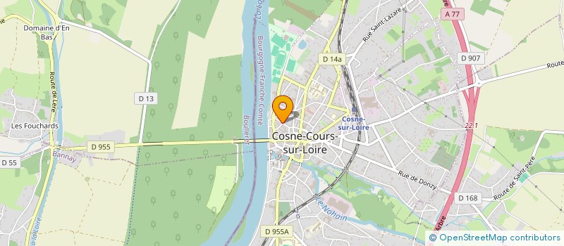 localisation de l'entreprise SCI JEANMEL à COSNE-COURS-SUR-LOIRE