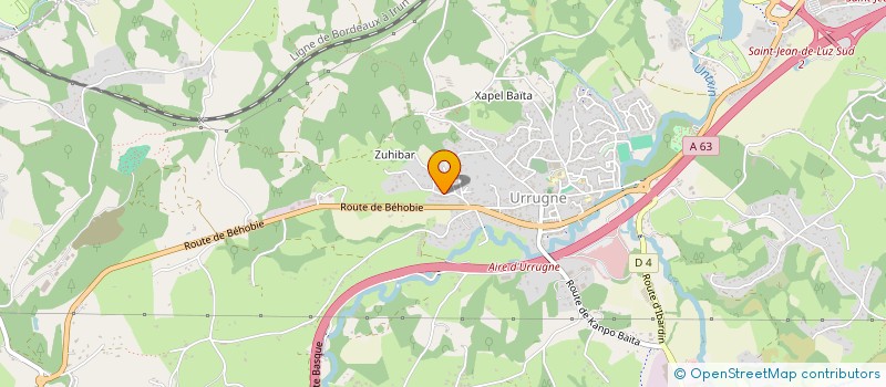 localisation de l'entreprise SCI JEANMIDOM  URRUGNE