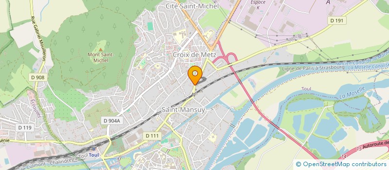 localisation de l'entreprise SCI JEANNE  TOUL