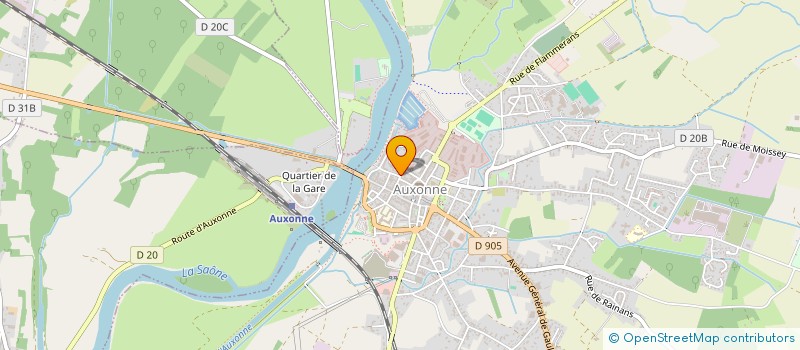 localisation de l'entreprise SCI JEANNE  AUXONNE