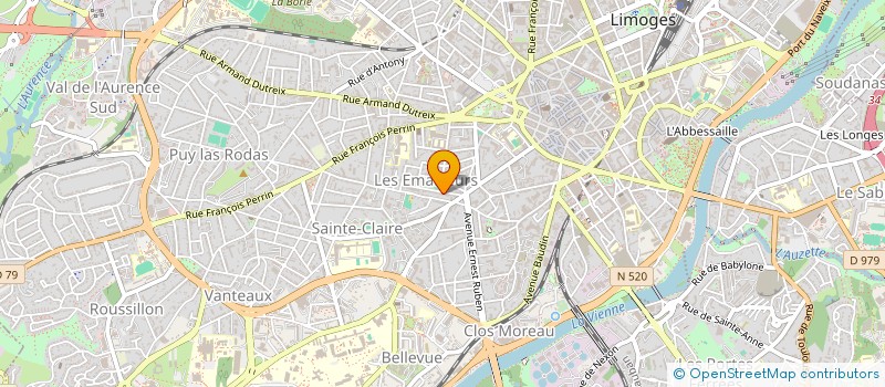 localisation de l'entreprise SCI JEANNE à LIMOGES