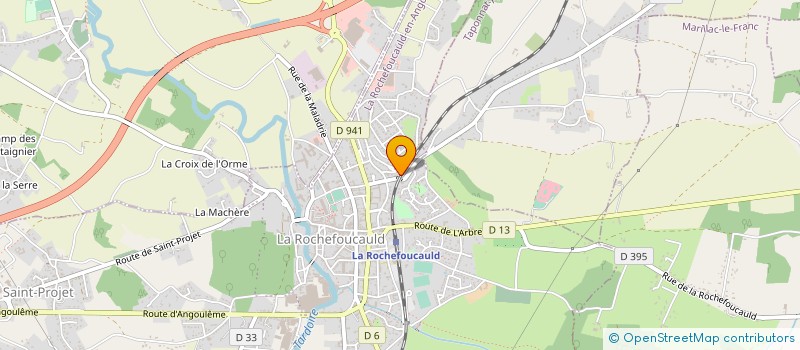 localisation de l'entreprise SCI JEANNE  LA ROCHEFOUCAULD-EN-ANGOUMOIS