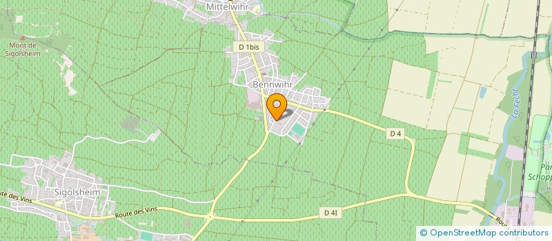 localisation de l'entreprise SCI JEANNE  BENNWIHR