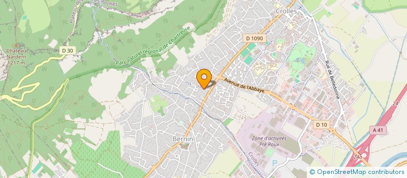 localisation de l'entreprise SCI JEANNE ARNAUD  CROLLES