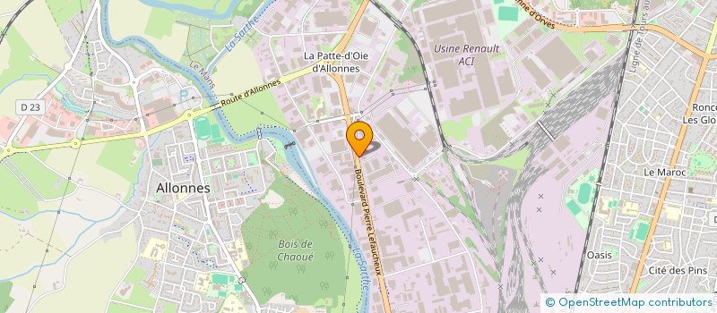 localisation de l'entreprise SCI JEANNE D ARC  LE MANS