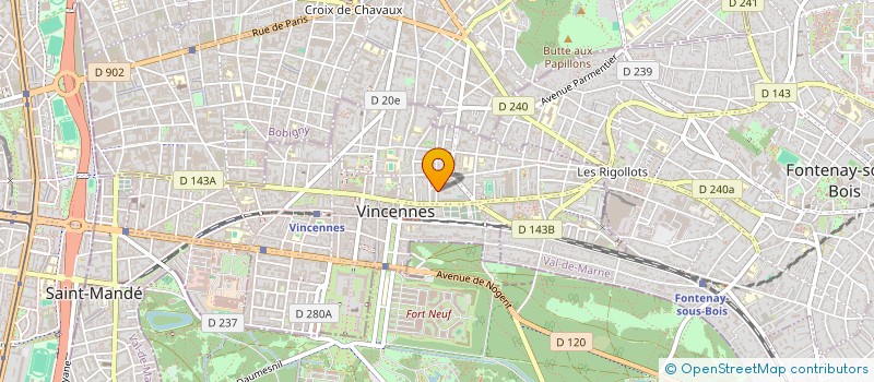 localisation de l'entreprise SCI JEANNE D'ARC à VINCENNES