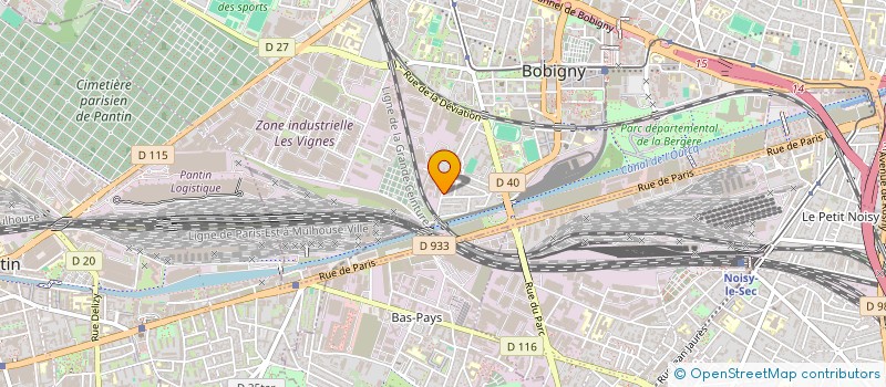 localisation de l'entreprise SCI JEANNE D'ARC  BOBIGNY