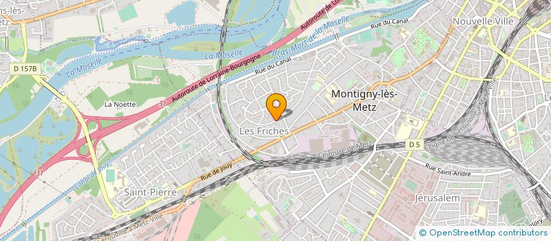 localisation de l'entreprise SCI JEANNE D ARC à MONTIGNY-LES-METZ
