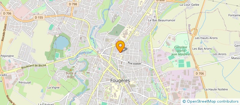 localisation de l'entreprise SCI JEANNE D'ARC  FOUGERES