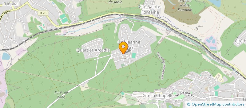 localisation de l'entreprise SCI JEANNE D ARC  SAINT-AVOLD