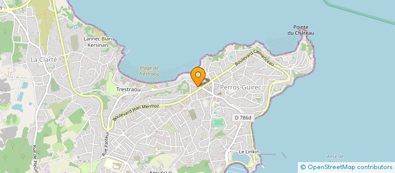 localisation de l'entreprise SCI JEANNE D'ARC  PERROS-GUIREC