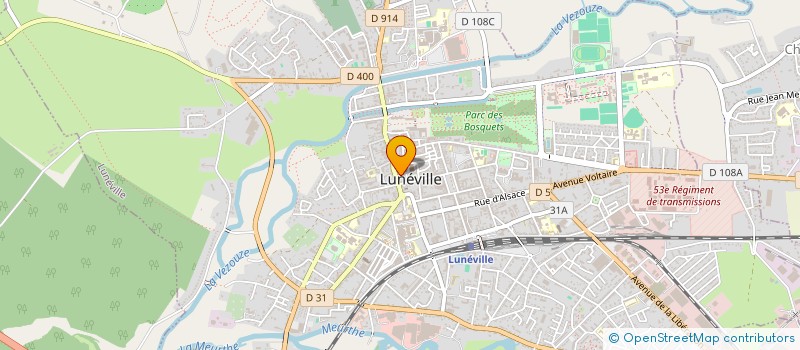 localisation de l'entreprise SCI JEANNE D'ARC  LUNEVILLE