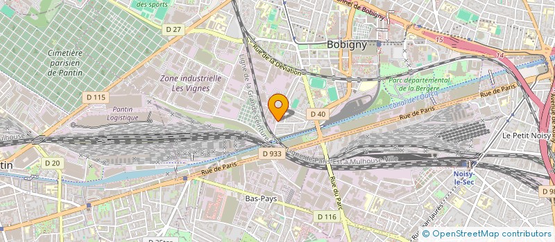 localisation de l'entreprise SCI JEANNE D'ARC NOISY LE SEC  BOBIGNY