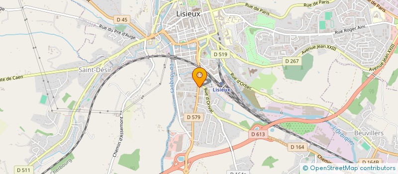 localisation de l'entreprise SCI JEANNE DESLANDES à LISIEUX