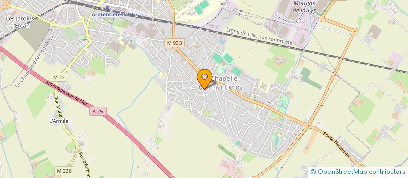 localisation de l'entreprise SCI JEANNE DESMARAIS  LA CHAPELLE-D'ARMENTIERES