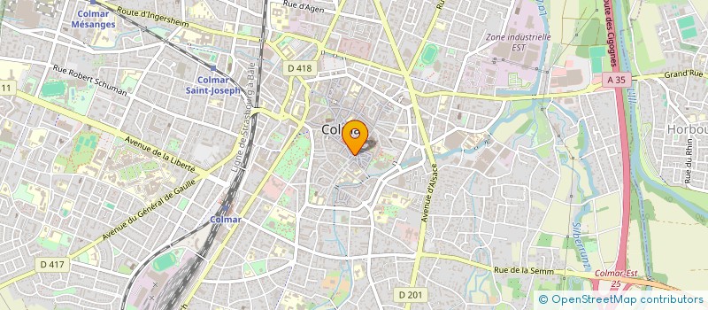 localisation de l'entreprise SCI JEANNE ET ERWIN HILDENFINGER  COLMAR