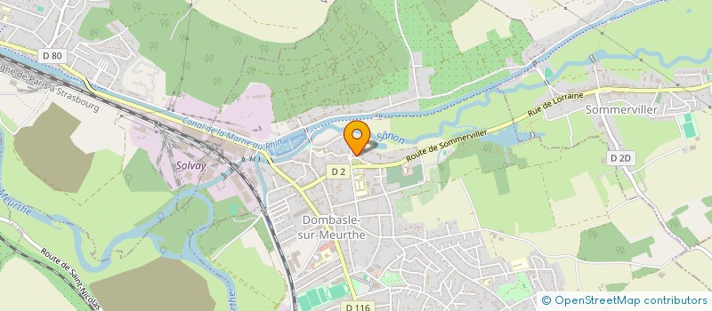 localisation de l'entreprise SCI JEANNE ET LOUIS  DOMBASLE-SUR-MEURTHE