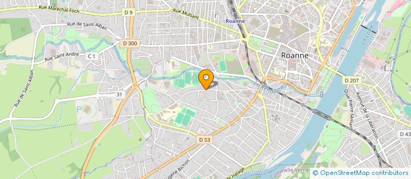 localisation de l'entreprise SCI JEANNE G  ROANNE