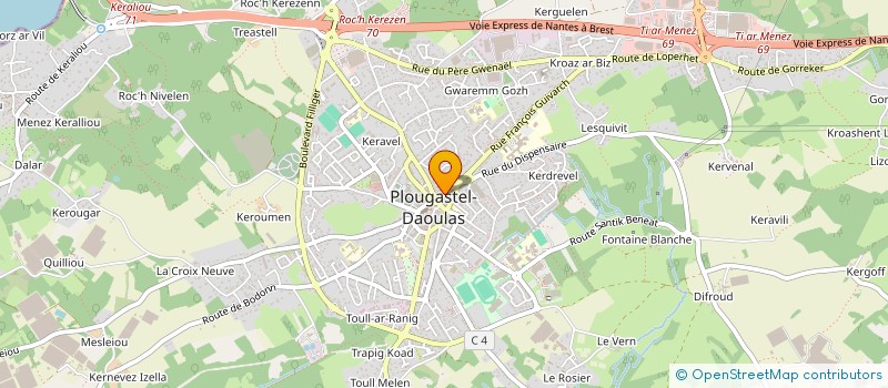 localisation de l'entreprise SCI JEANNE LE MINOR  PLOUGASTEL-DAOULAS